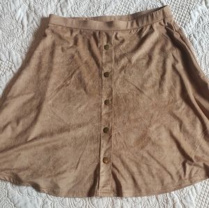 Suede skirt